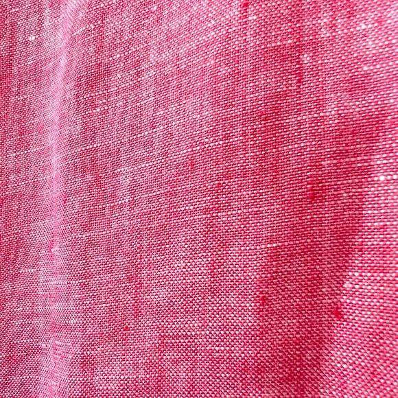 NEW Foxcroft XXL 100% Linen Button Up Shirt Pink Blouse Top - Picture 9 of 11